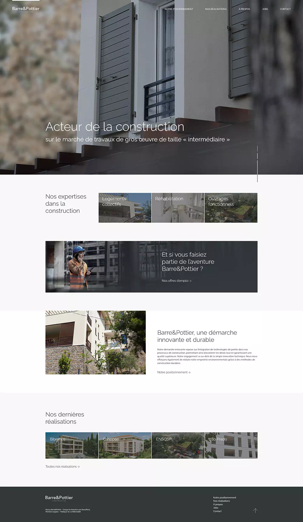 barreetpottier site page d'accueil