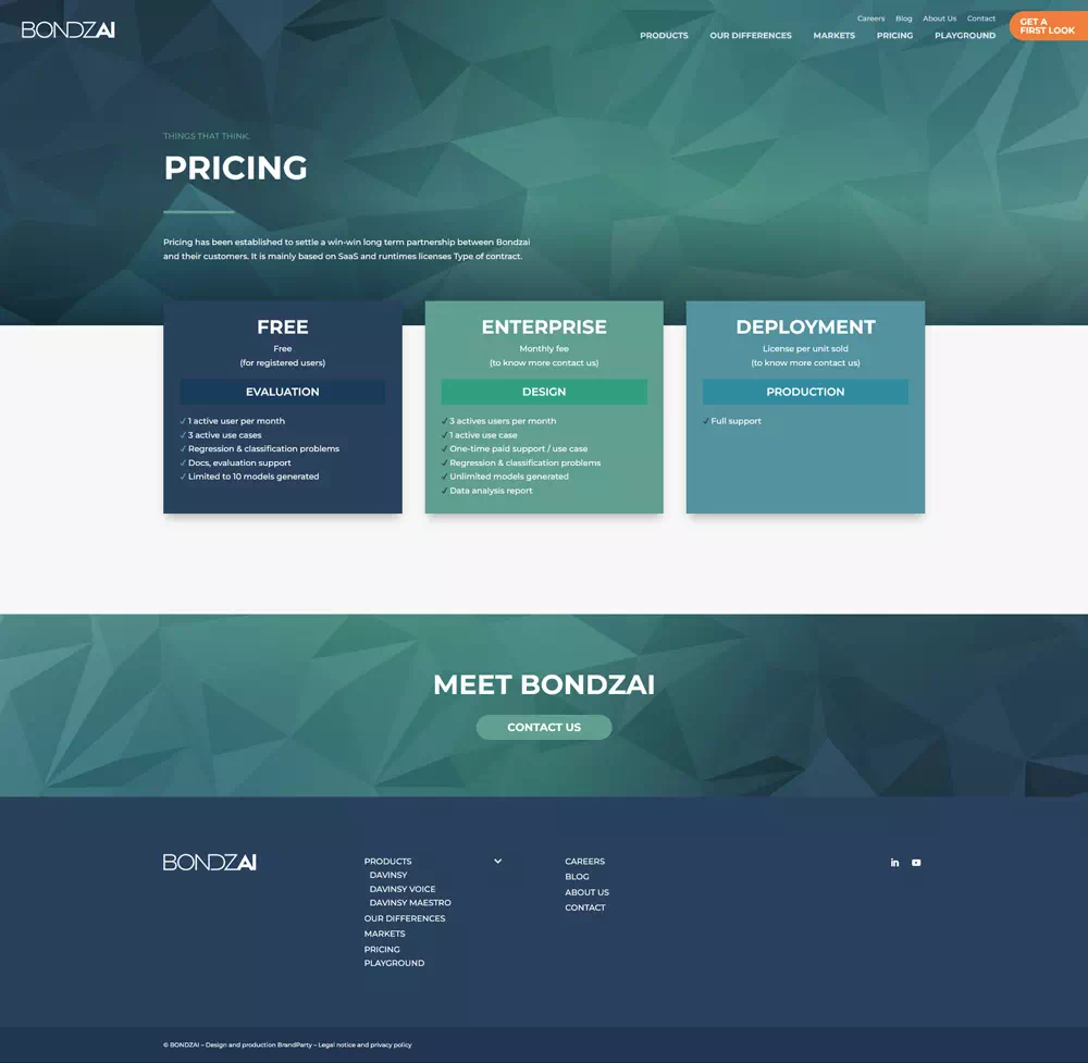 bondzai site page projet