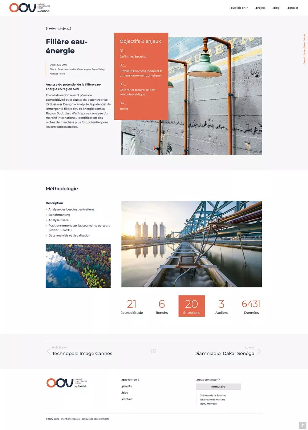 oov site page projet