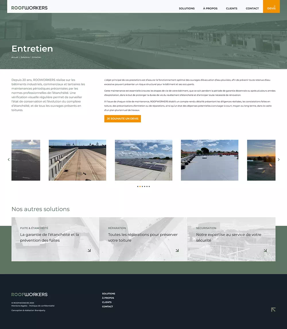 roofworkers site responsive