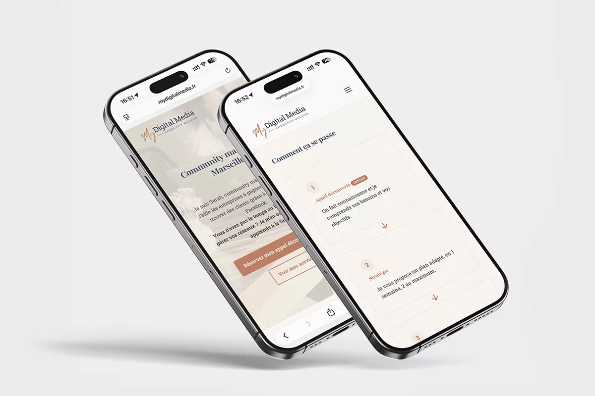 Site vitrine pour indépendants