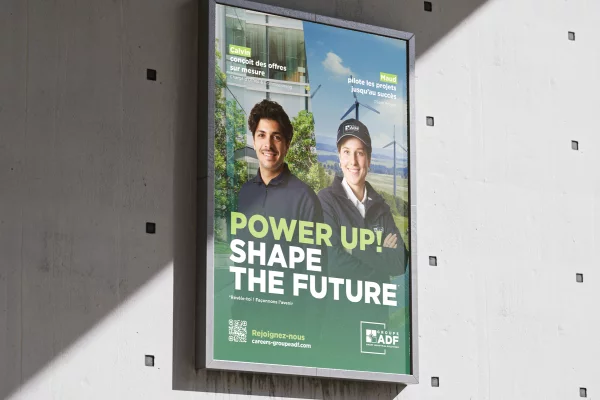 Groupe ADF : direction artistique d'une campagne marque employeur pour un géant de l'ingénierie industrielle