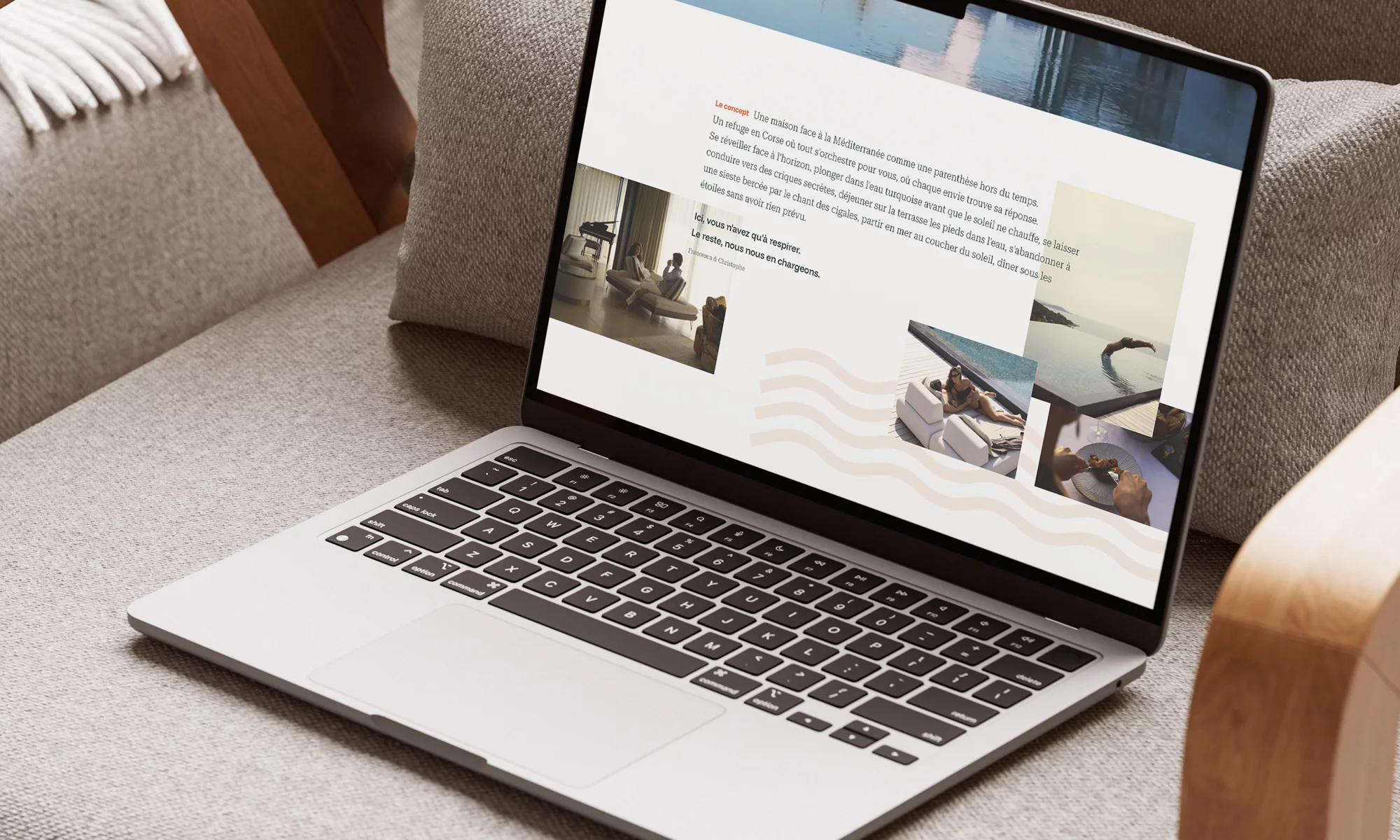 Hôtel de luxe en Corse : quand un webdesign ne peut pas sauver une identité graphique inexistante