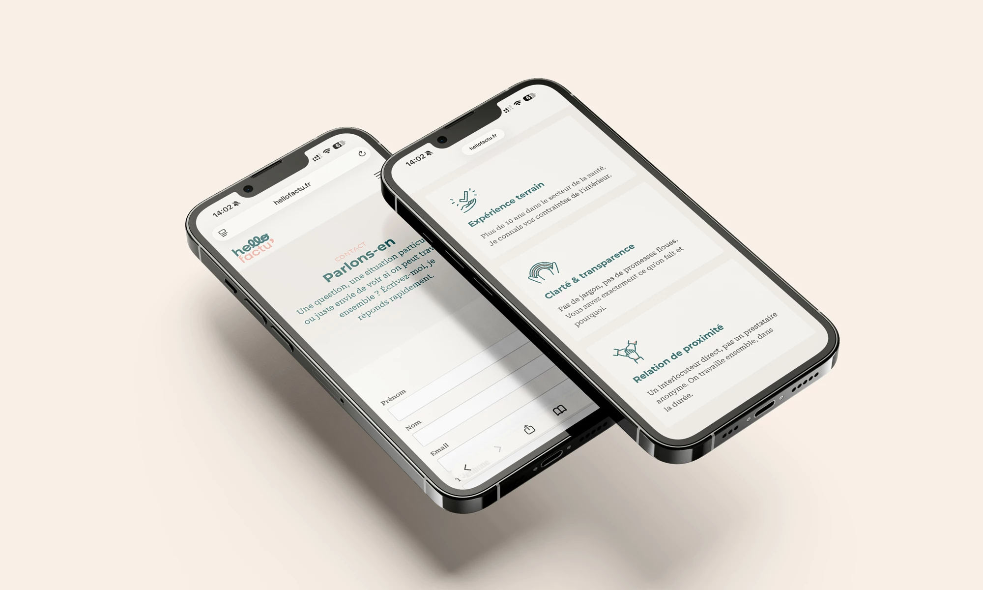 Site internet adapté au mobile aY/flow.
