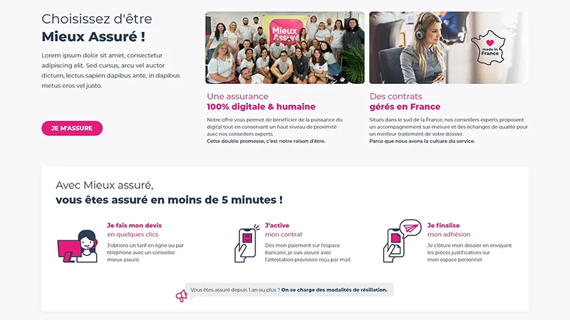 Webdesign modernisé